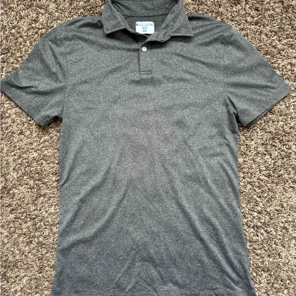 Men’s &Collar Polo - Grey, Size XS (fits like Small)